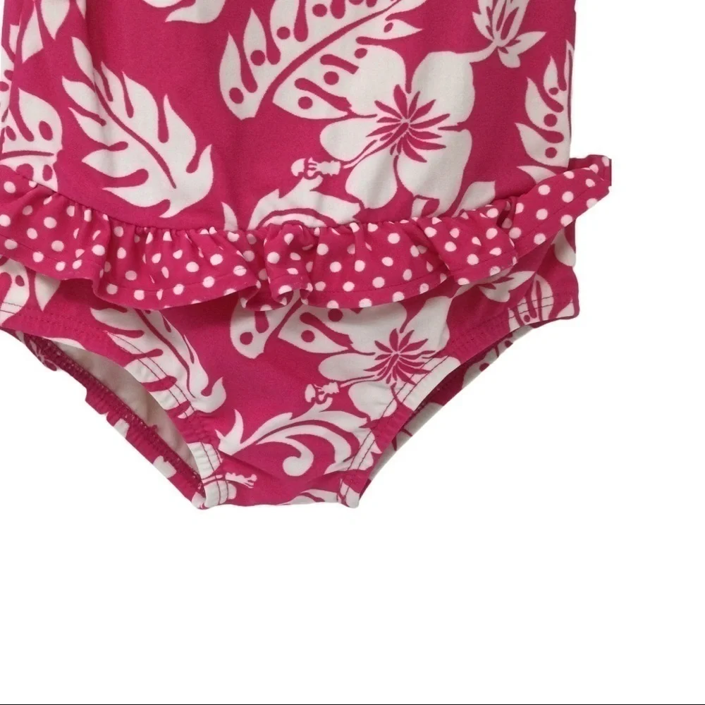 Children’s Place Hawaiian ruffle bottom swimsuit